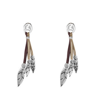 Серьги Ciclón 232605 INDOMABLE коричневые