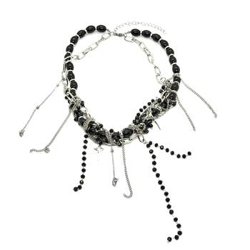 Колье чокер многослойное цепи