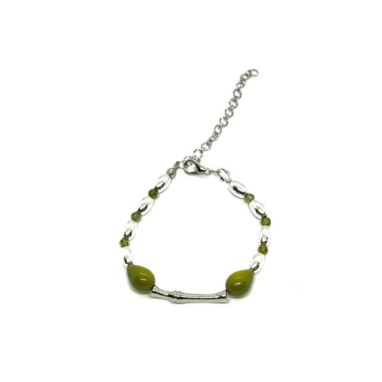 Браслет родий зелен