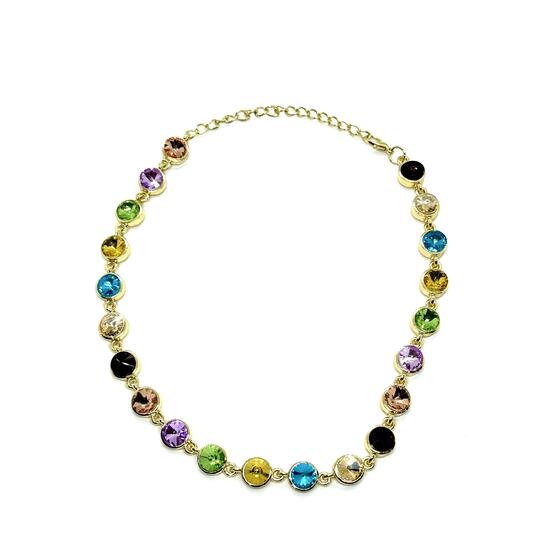 Колье цветной круг