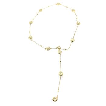 Колье галстук пуговки