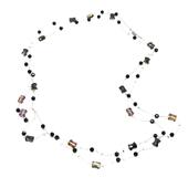 Колье сатуар родий в ассортименте