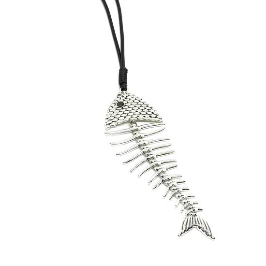 Колье рыба родий