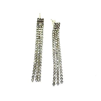 Серьги стразы висючки